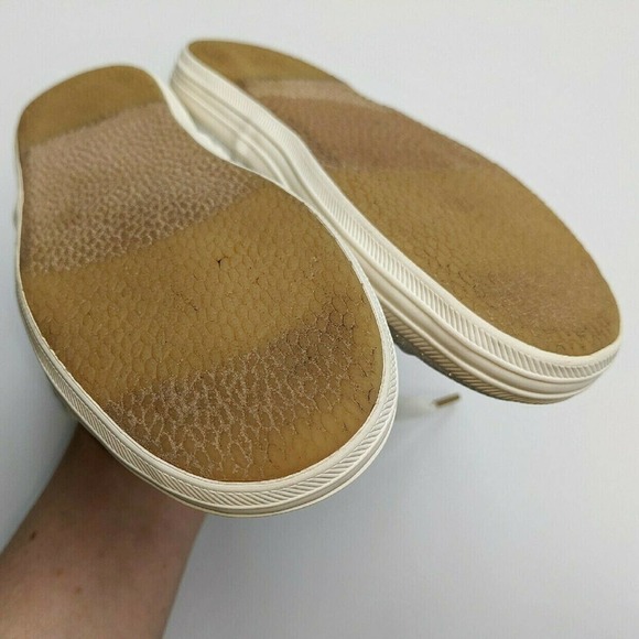 Kate Spade Keds 12 Girls Champion Silver & Gold Glitter Sneakers - Picture 5 of 7